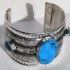 Navajo style cuff/turquoise - Image 2
