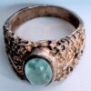 Hand crafted men's opal ring