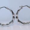 NEW: sterling bamboo hoops